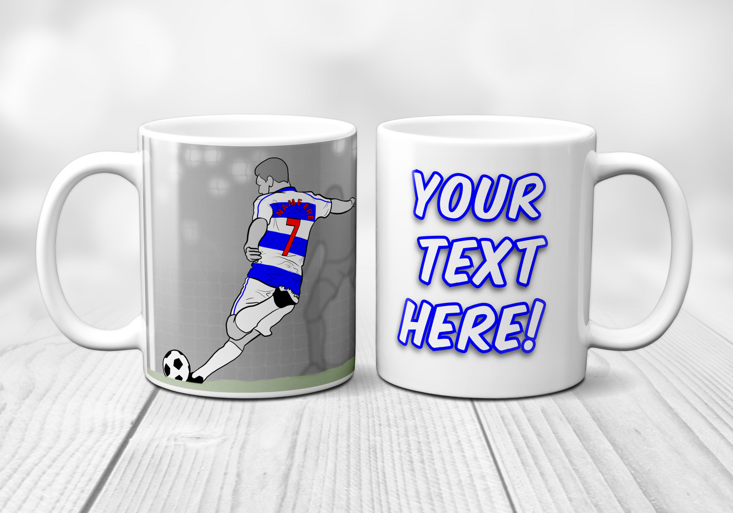 Personalised Queens Park Rangers inspired Football Mug