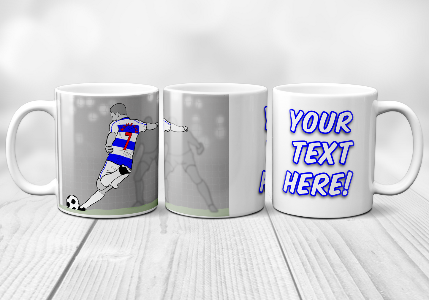 Personalised Queens Park Rangers inspired Football Mug
