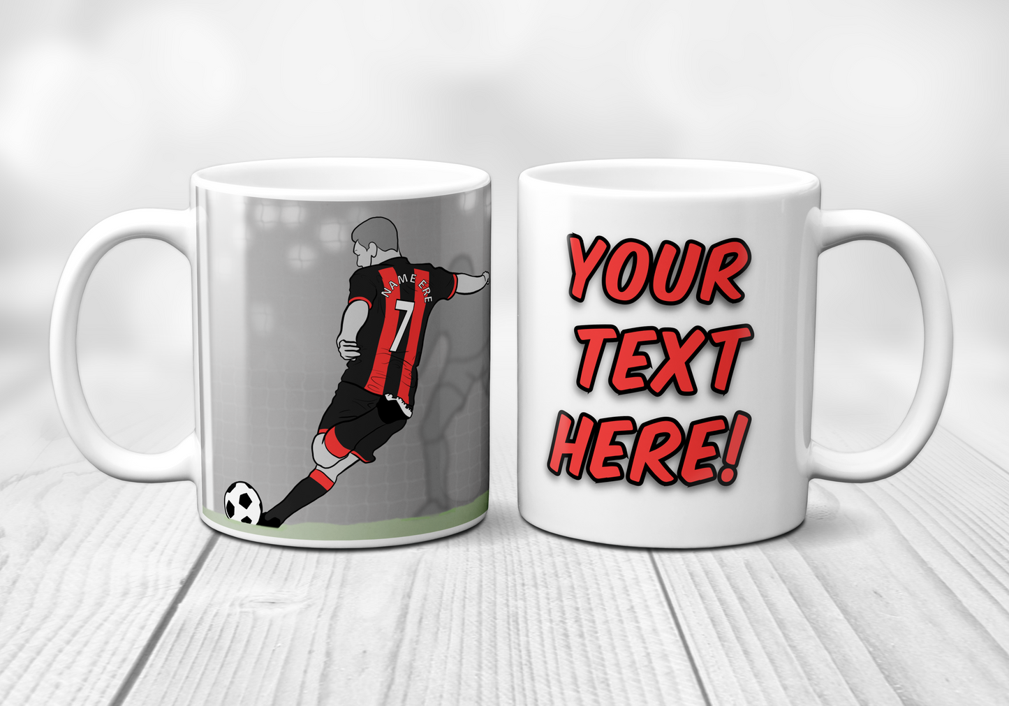 Personalised AFC Bournemouth inspired Football Mug