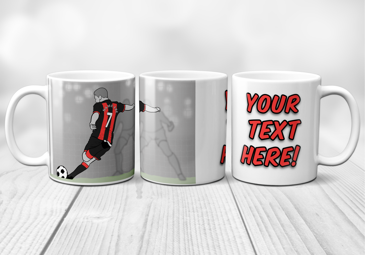 Personalised AFC Bournemouth inspired Football Mug